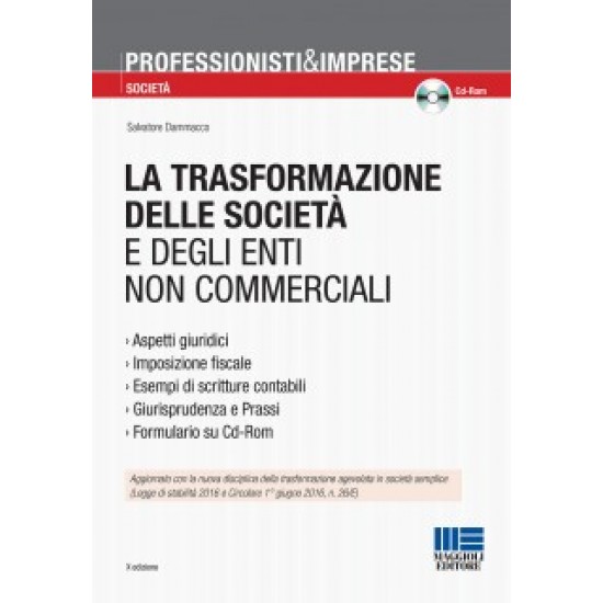 Trasformazione delle società e degli enti non commerciali 