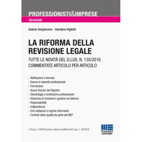 Riforma della revisione legale