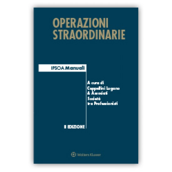 Operazioni straordinarie