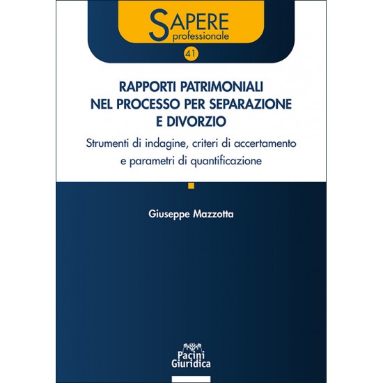 Rapporti patrimoniali nel processo per separazione e divorzio