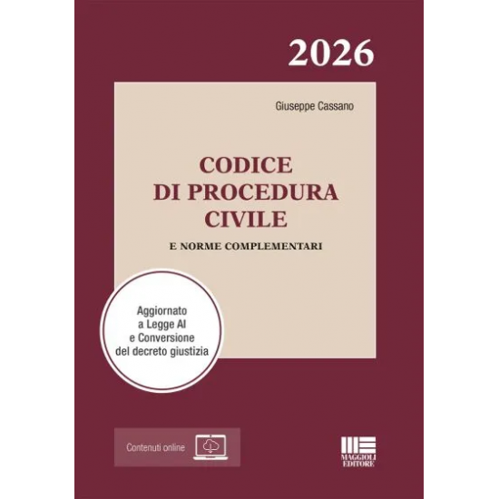 Codice di procedura civile MAGGIOLI 2026