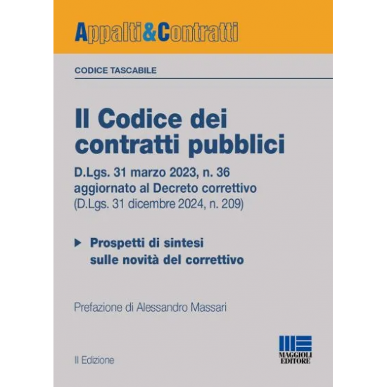 Il Codice dei contratti pubblici 2025 - Versione tascabile
