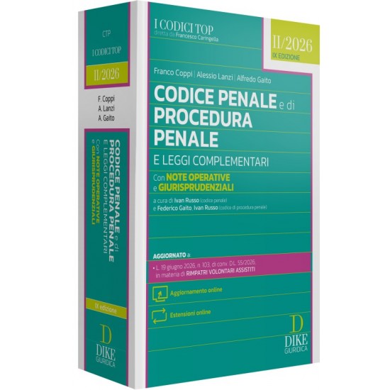 Codice penale e di procedura penale TOP 2/2026