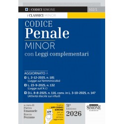 Codice penale Minor - SIMONE 2026