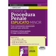 Codice di procedura penale Esplicato Minor - SIMONE 2026