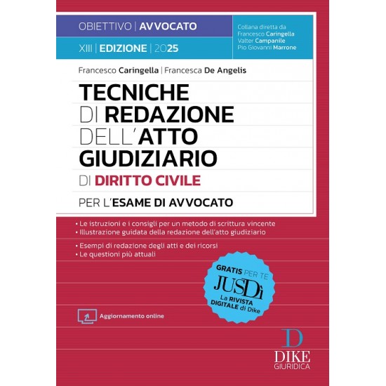 Tecniche di redazione dell’Atto Giudiziario di Diritto Civile DIKE 2025