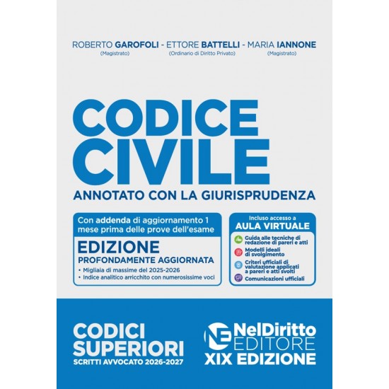 Codice Civile annotato NEL DIRITTO 2026