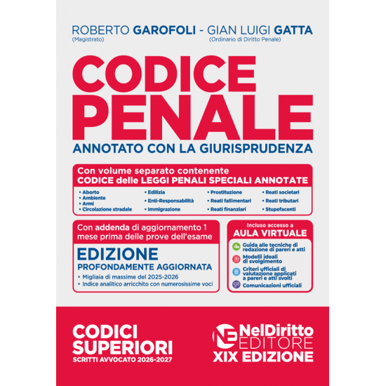 Codice Penale annotato NEL DIRITTO 2026