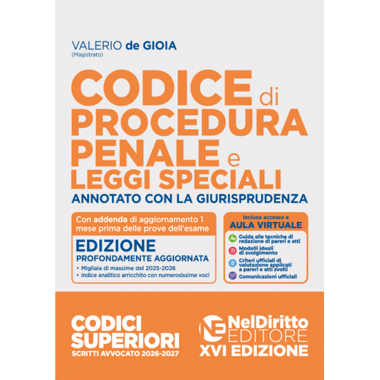 Codice di Procedura penale annotato NEL DIRITTO 2026