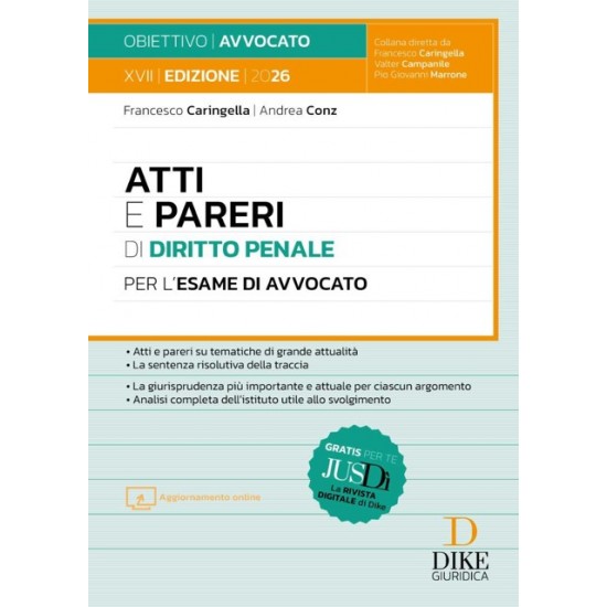 Atti e Pareri di Diritto Penale 2026