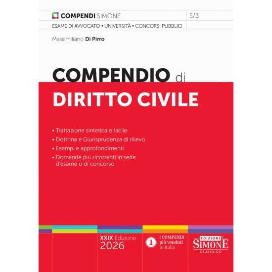 Compendio di Diritto Civile SIMONE 2026