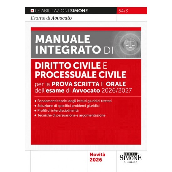 Manuale integrato di Diritto civile e Processuale civile 2026/2027
