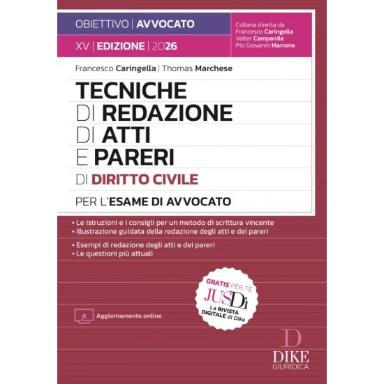 Tecniche di redazione di Atti e Pareri di Diritto Civile 2026