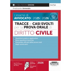 Tracce e casi svolti per la Prova Orale – Diritto Civile SIMONE 2026