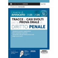 Tracce e casi svolti per la Prova Orale – Diritto Penale SIMONE 2026