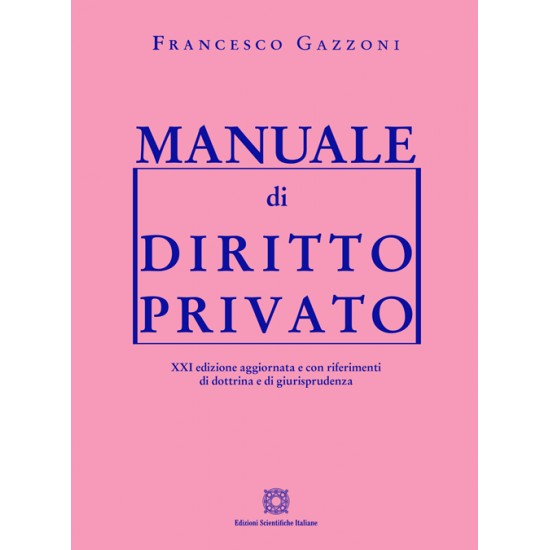 Manuale di diritto privato ESI (Gazzoni) 2024