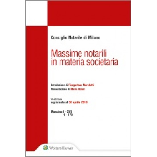 Massime notarili in materia societaria - Milano