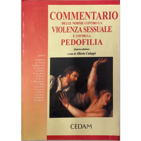 Commentario delle norme contro la violenza sessuale e contro la pedofilia