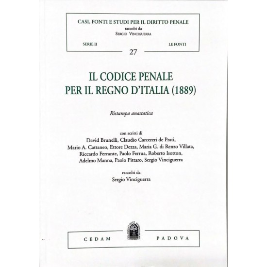 Il Codice penale per il Regno d'Italia (1889)