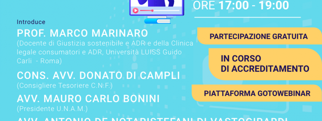 Webinar gratuito | Tavola rotonda Mediazione e Negoziazione assistita
