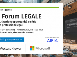 2° Forum LEGALE | AI e Litigation: opportunità e sfide per le professioni legali