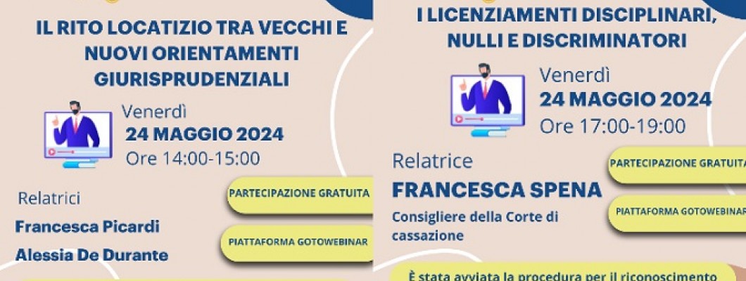 Nuovi webinar gratuiti 24/05 | Le Chiavi LA TRIBUNA