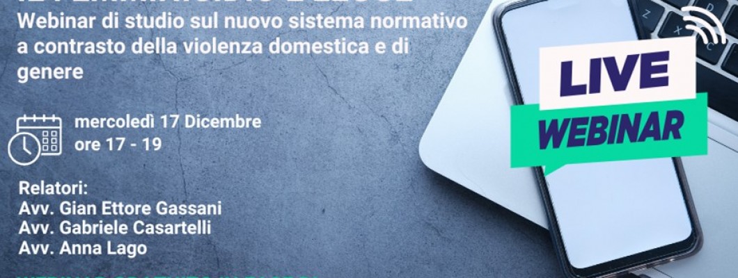 LIVE WEBINAR GRATUITO | Il femminicidio è legge